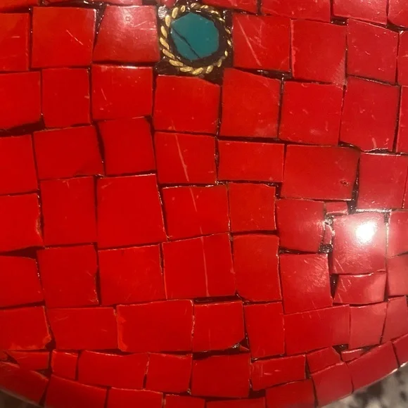 NWT Antik Kraft BGA-IN26 small metal clutch with bronze chain strap - Picture 13 of 15